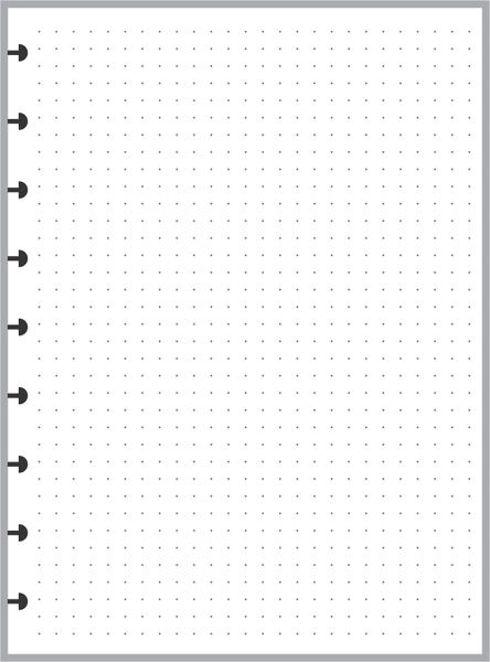 HPC Happy Planner Classic Size Dot Grid Paper (1/4)